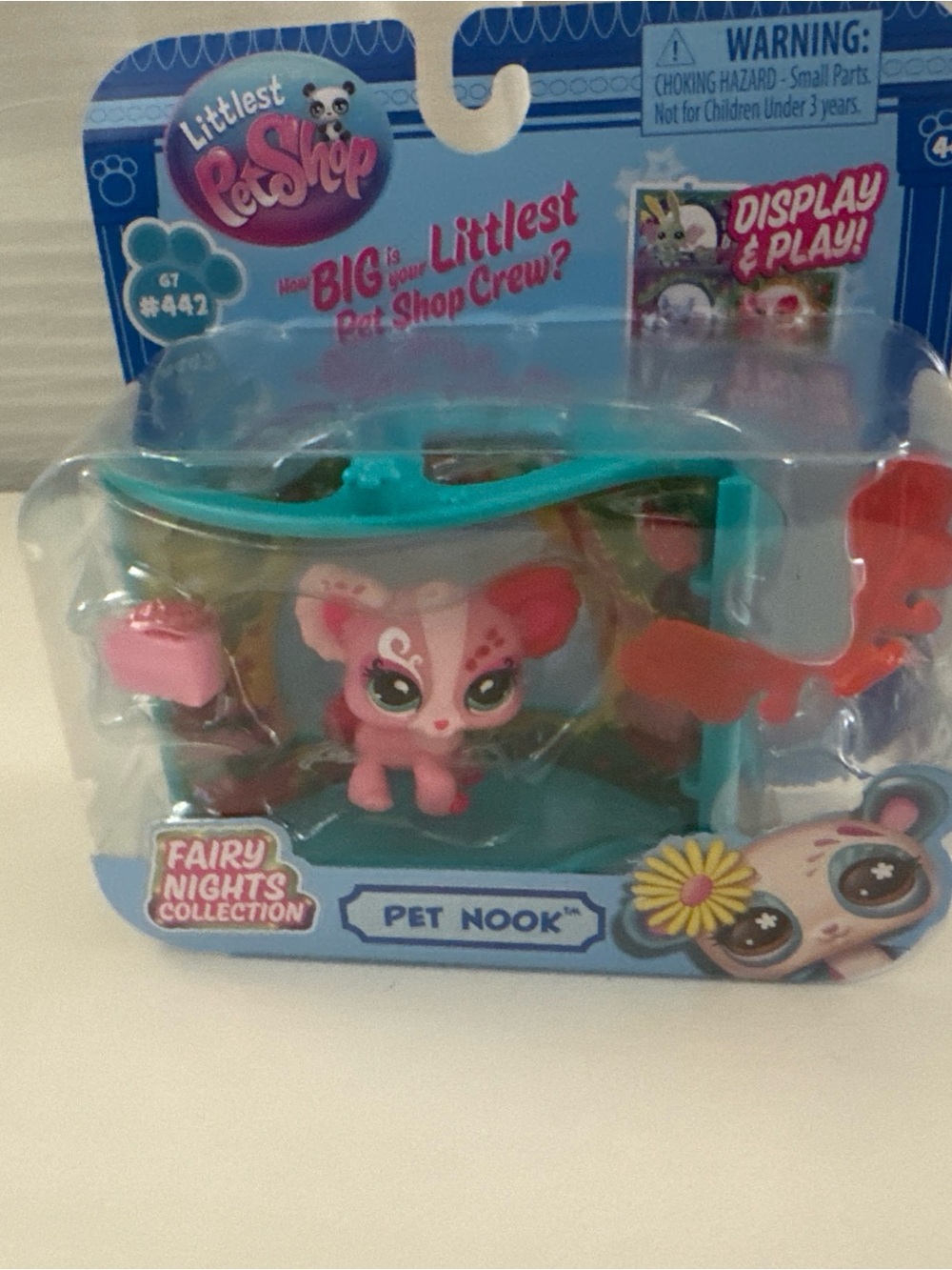 Littlest Pet Shop Pink & Teal Fairy Nights Pet Nook Playset